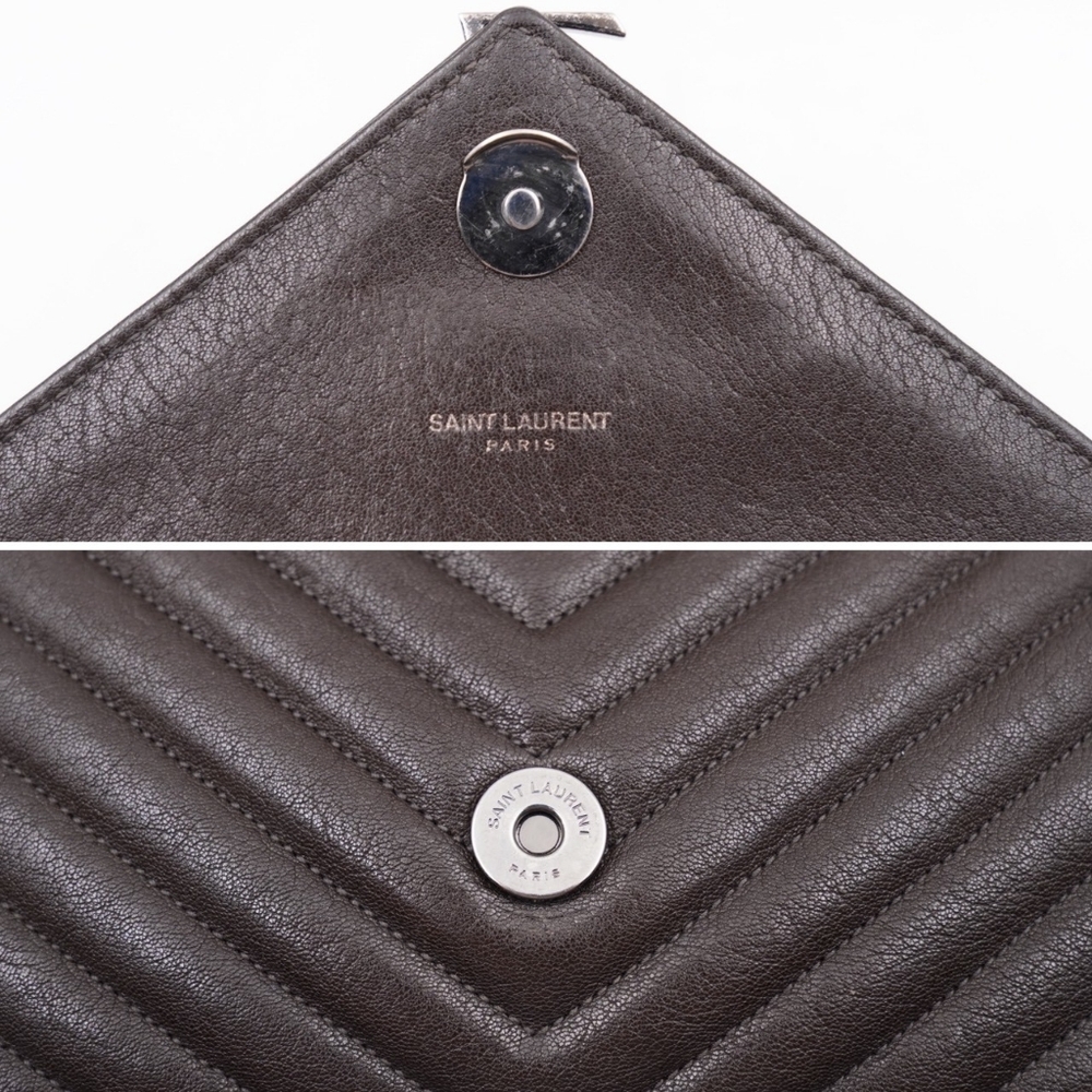 CG10 💟 Saint Laurent Leather College Large - Picture 9 of 16